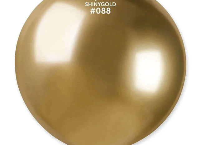 Gemar - 31" Shiny Gold Latex Balloons #088 (1pc) - SKU:342949 - UPC:8021886342949 - Party Expo