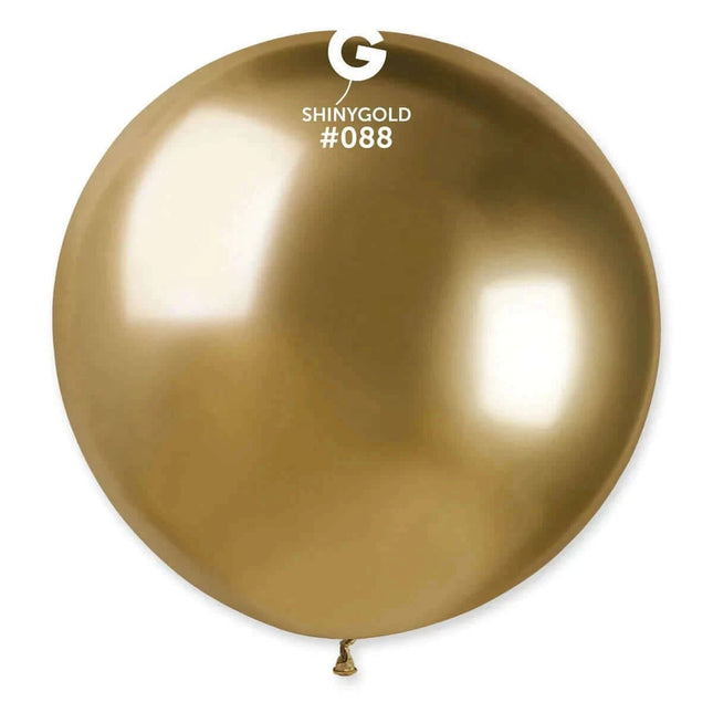 Gemar - 31" Shiny Gold Latex Balloons #088 (1pc) - SKU:342949 - UPC:8021886342949 - Party Expo