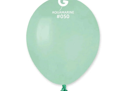 Gemar - 5" Aquamarine Latex Balloons #050 (100pcs) - SKU:055016 - UPC:8021886055016 - Party Expo