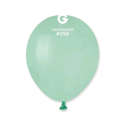 Gemar - 5" Aquamarine Latex Balloons #050 (100pcs) - Party Expo