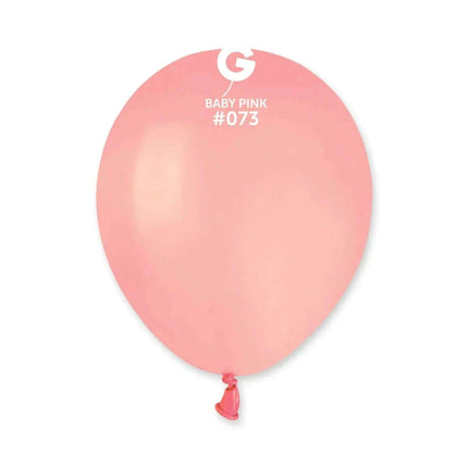 Gemar - 5" Baby Pink Latex Balloons #073 (100pcs) - SKU:057317 - UPC:8021886057317 - Party Expo