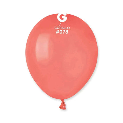 Gemar - 5' Coral Latex Balloons #078 (100pcs) - SKU:057812 - UPC:8021886057812 - Party Expo