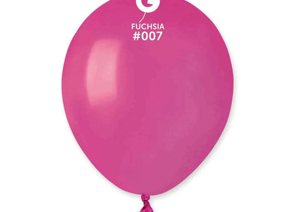 Gemar - 5" Fuchsia Latex Balloons #007 (100pcs) - SKU:50714 - UPC:8021886050714 - Party Expo