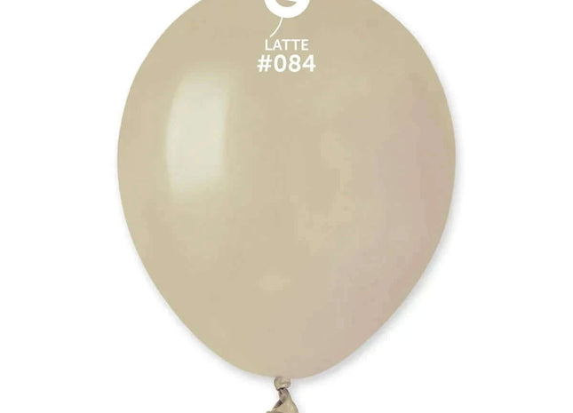 Gemar - 5" Latte Latex Balloons #084 (100pcs) - SKU:058413 - UPC:8021886058413 - Party Expo