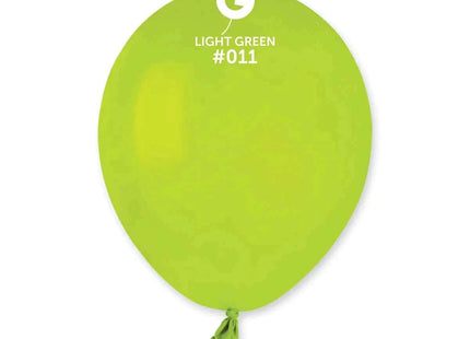 Gemar - 5" Light Green Latex Balloons #011 (100pcs) - SKU:051117 - UPC:8021886051117 - Party Expo