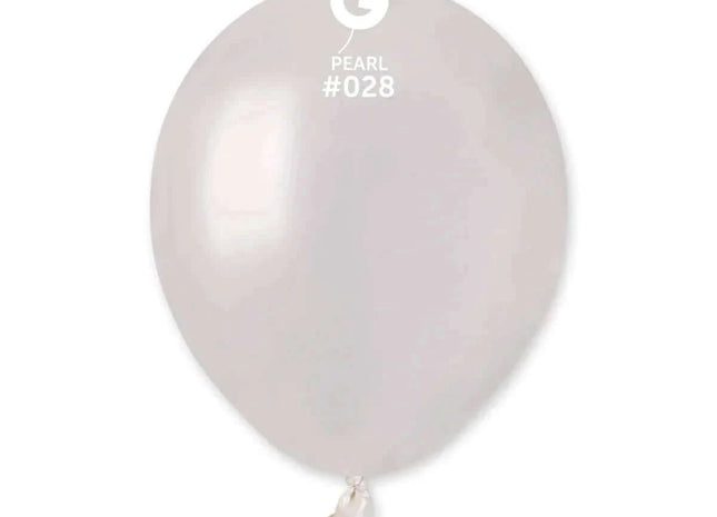 Gemar - 5" Metallic Pearl Latex Balloons #028 (100pcs) - SKU:052817 - UPC:8021886052817 - Party Expo