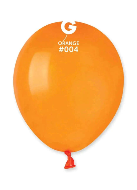 Gemar - 5" Orange Latex Balloons #004 (100pcs) - SKU:050417 - UPC:8021886050417 - Party Expo