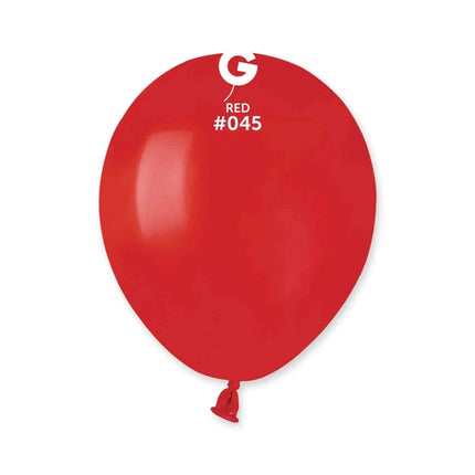 Gemar - 5" Red Latex Balloons #045 (100pcs) - SKU:054514 - UPC:8021886054514 - Party Expo