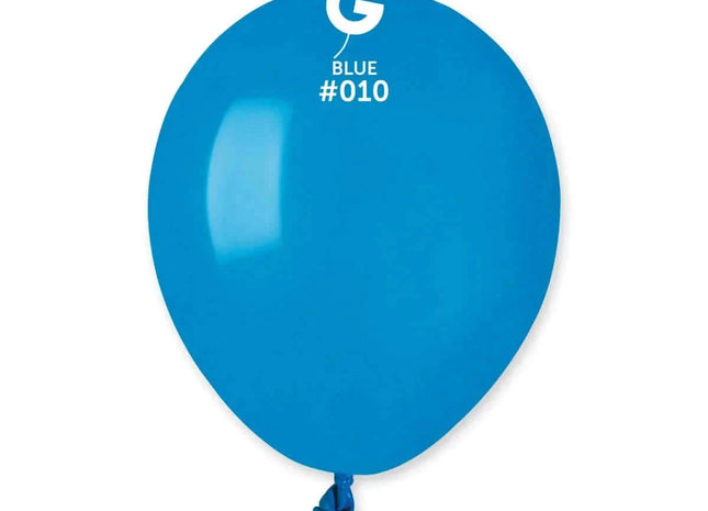 Gemar - 5" Royal Blue Latex Balloons #010 (100pcs) - SKU:0510186 - UPC:8021886051018 - Party Expo