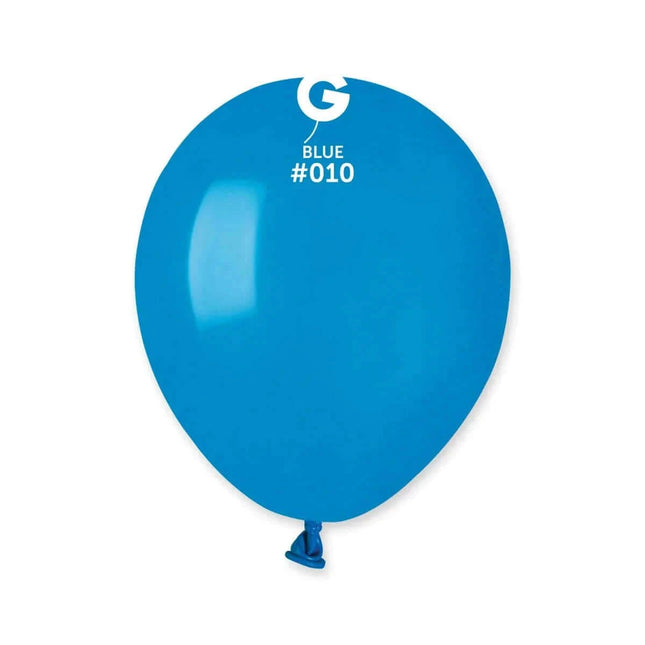 Gemar - 5" Royal Blue Latex Balloons #010 (100pcs) - SKU:0510186 - UPC:8021886051018 - Party Expo