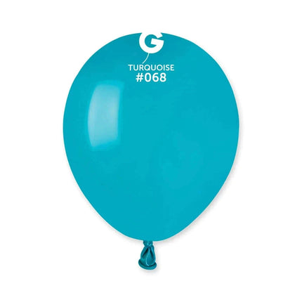 Gemar - 5" Turquoise Latex Balloons #068 (100pcs) - SKU:056815 - UPC:8021886056815 - Party Expo