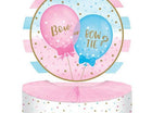 Gender Reveal - Balloon Print Honeycomb Shaped Centerpiece - SKU:336685 - UPC:039938567699 - Party Expo