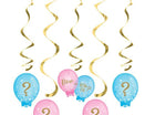 Gender Reveal - Balloon Print Dizzy Dangler - SKU:336686 - UPC:039938567705 - Party Expo