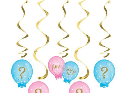 Gender Reveal - Balloon Print Dizzy Dangler - SKU:336686 - UPC:039938567705 - Party Expo