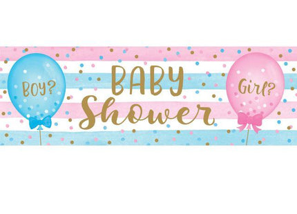 Gender Reveal - Balloon Print Giant Party Banner - SKU:336687 - UPC:039938567712 - Party Expo
