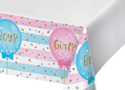 Gender Reveal - Balloon Print Plastic Tablecover - SKU:336690 - UPC:039938567743 - Party Expo
