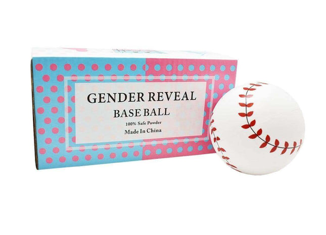 Gender Reveal - Blue Powder-Filled Baseball - SKU:BP-1101 - UPC:099996000552 - Party Expo