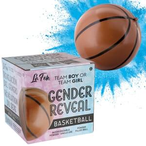 Gender Reveal - Blue Powder-Filled Basketball - SKU:LF85009B - UPC:099996030054 - Party Expo