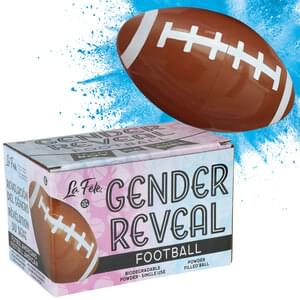 Gender Reveal - Blue Powder Football - SKU:LF85013B - UPC:099996030184 - Party Expo