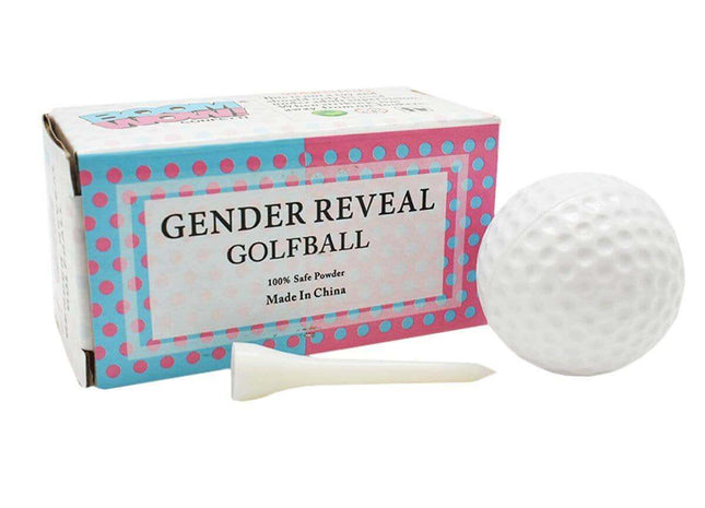 Gender Reveal - Pink Powder-Filled Golf Ball (2ct) - SKU:BP-1102G - UPC:099996001139 - Party Expo