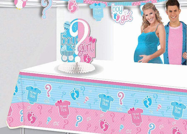 Gender Reveal - Tablecover - SKU:79851 - UPC:721773798511 - Party Expo