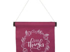 Give Thanks Hanging Wall Banner - SKU:63491 - UPC:011179634910 - Party Expo