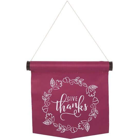 Give Thanks Hanging Wall Banner - SKU:63491 - UPC:011179634910 - Party Expo