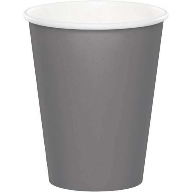 Glamour Gray 9oz. Cup - SKU:339647 - UPC:039938615604 - Party Expo