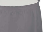 Glamour Gray Plastic Table Skirt - SKU:339643 - UPC:039938615567 - Party Expo