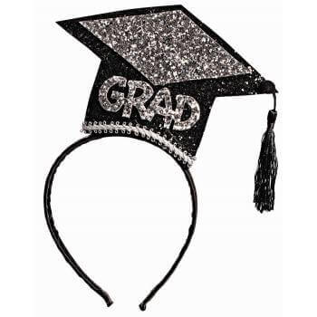 Glitter Grad Hat Headband - SKU:80325 - UPC:721773803253 - Party Expo