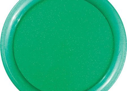 Glitter Green Plastic Tray - SKU:325475 - UPC:039938427771 - Party Expo