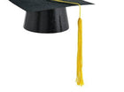 Glitter Mini Grad Hat - Black - SKU: - UPC:013051477936 - Party Expo