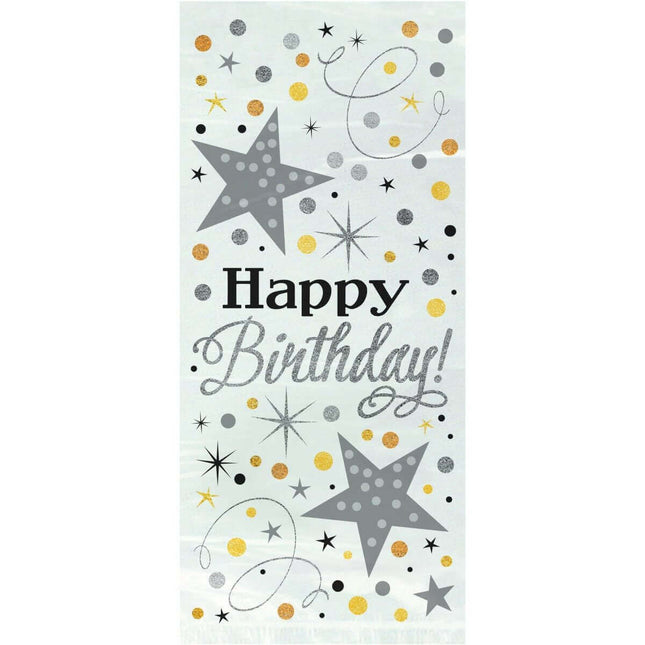 Glittering Birthday Cello Bag - SKU:58280 - UPC:011179582808 - Party Expo