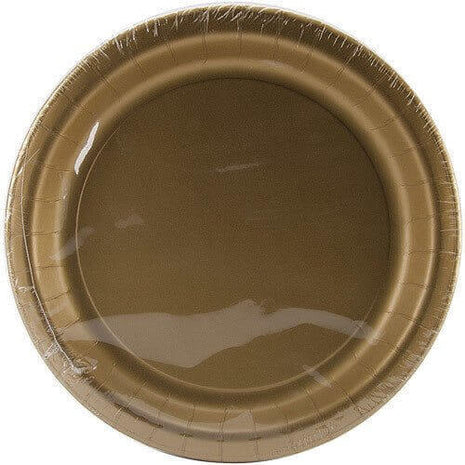 Glittering Gold 9" Plate - SKU:47103B - UPC:039938171001 - Party Expo