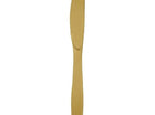 Glittering Gold Plastic Knives - SKU:010588- - UPC:073525183008 - Party Expo