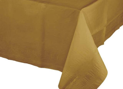 Glittering Gold Plastic Table Cover 54x108 - SKU:01-352B - UPC:073525818405 - Party Expo