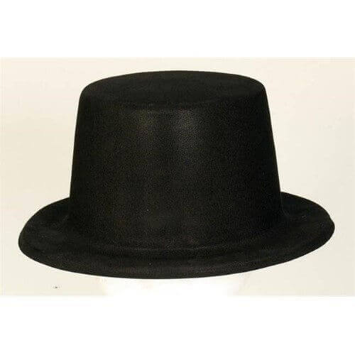 Glitz & Glam Hollywood Black Felt Top Hat - SKU:259868 - UPC:048419684831 - Party Expo