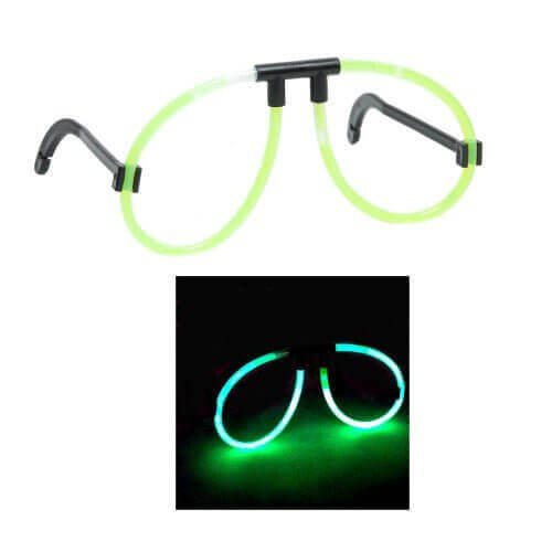 Glow Eye Glasses - Green - SKU: - UPC:097138600134 - Party Expo