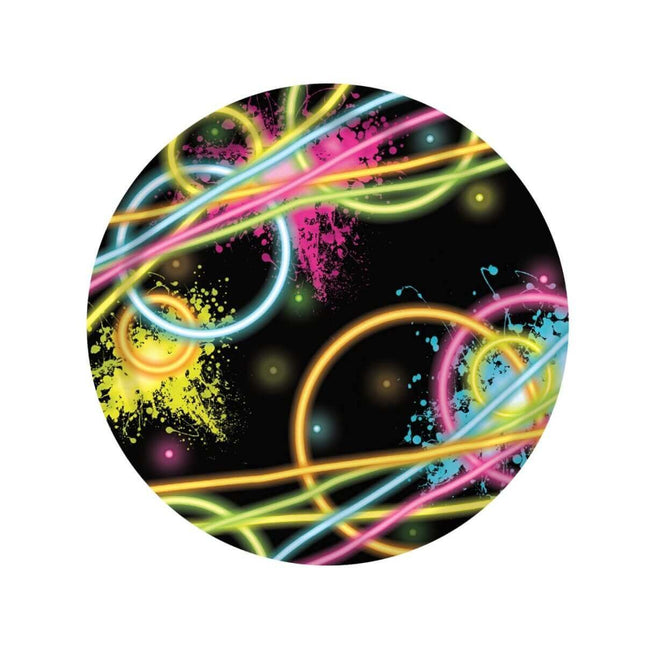 Glow Party 7" Plates - SKU:318131 - UPC:039938340810 - Party Expo