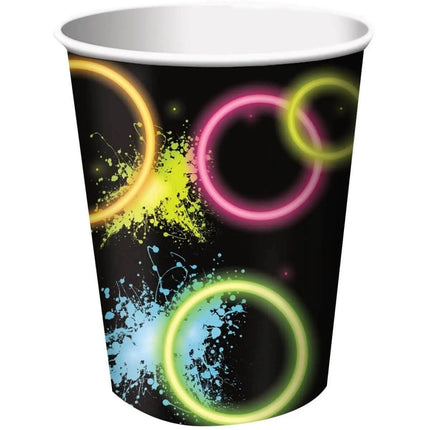 Glow Party - 9oz Paper Cups (8ct) - Party Expo