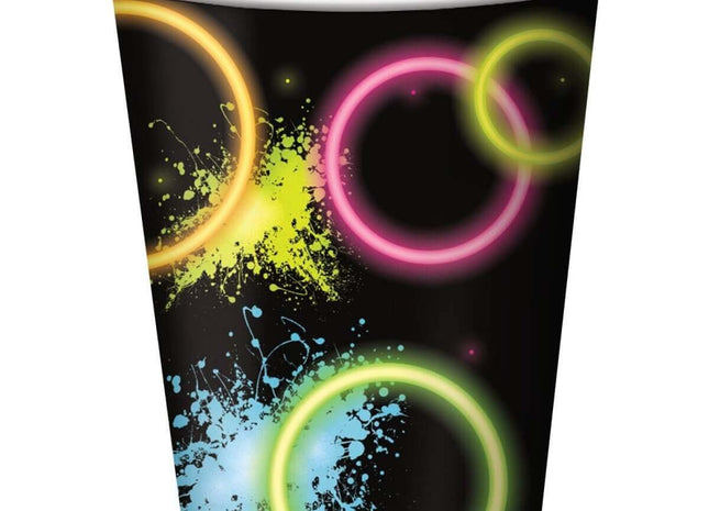 Glow Party 9oz. Cups - SKU:318133 - UPC:039938340834 - Party Expo