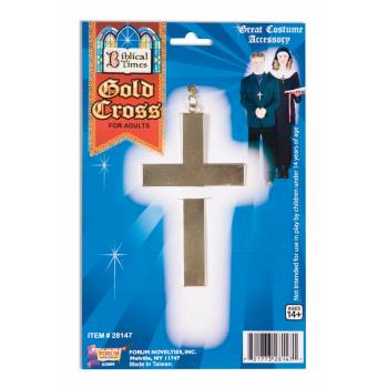 Gold Cross Metal - SKU:28147 - UPC:721773281471 - Party Expo