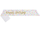 Gold Foil Happy Birthday Sash - SKU:26377 - UPC:011179263776 - Party Expo