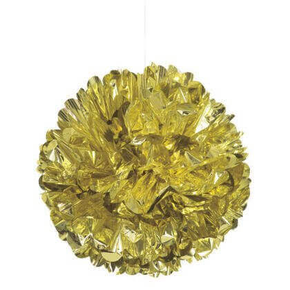 Gold Foil Puff Decor 16 - SKU:62903 - UPC:011179629039 - Party Expo