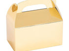 Gold Foil Treat Boxes ( 6 count) - SKU:3L-13829319 - UPC:192073486109 - Party Expo