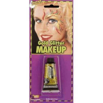 Gold Glitter Makeup Gel - SKU:60893 - UPC:721773608933 - Party Expo