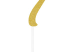 Gold Glitter Number '7' Cake Topper - SKU:324549 - UPC:039938416447 - Party Expo