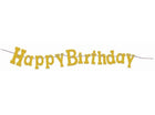 Gold Happy Birthday Banner - 4