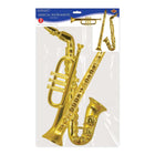 Gold Plastic Musical Instruments - SKU:55879-GD - UPC:034689558798 - Party Expo
