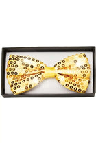 Gold Sequin Bow Tie - SKU:29817 OS - UPC:843248131835 - Party Expo